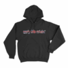 early life crisis UK flag pattern Hoodie Black
