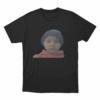 kid in beanie hoodie T Shirt Black